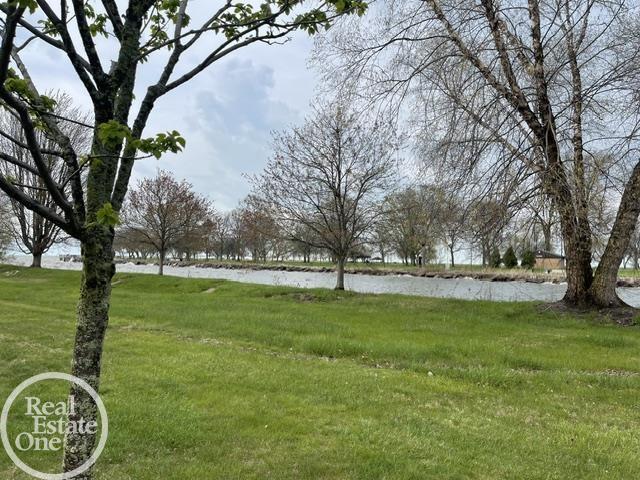 view of yard featuring a water view