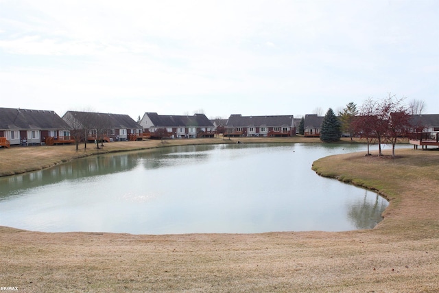 view of water feature featuring a residential view