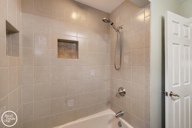 bathroom featuring  shower combination