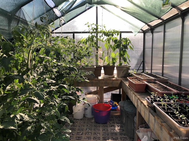 view of sunroom