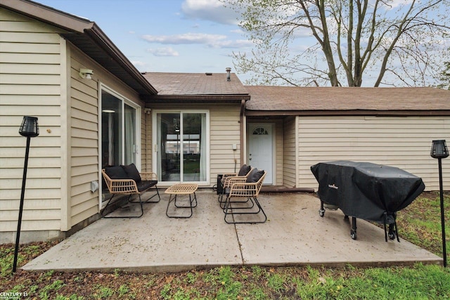 view of patio / terrace featuring area for grilling