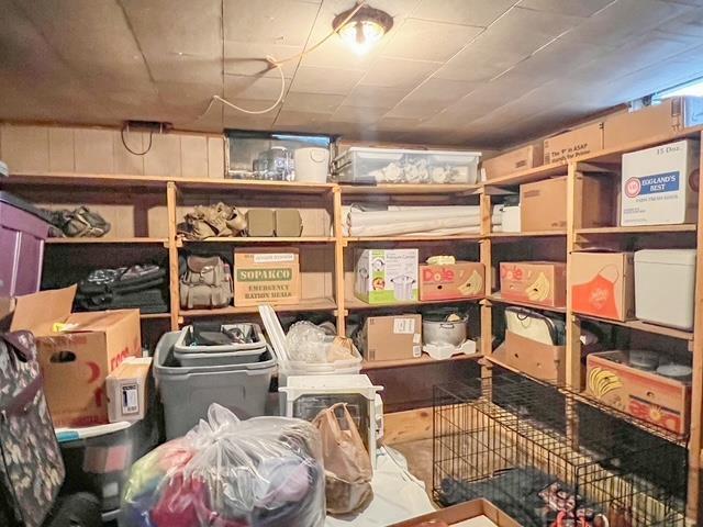 view of storage area