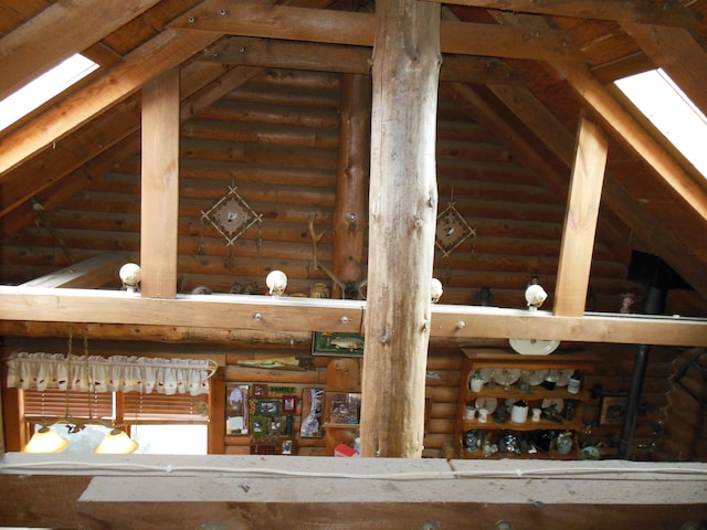 view of attic