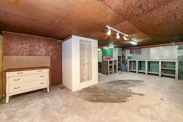 view of basement