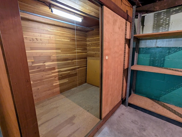 view of storage