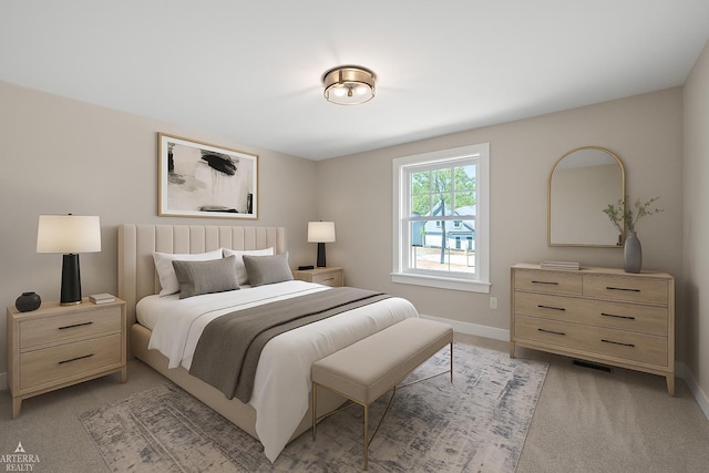 3251 Waldon Ridge Dr, Orion Twp, MI 48359 - bedroom with baseboards and light colored carpet