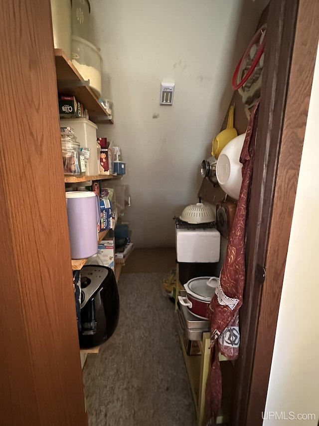 view of pantry