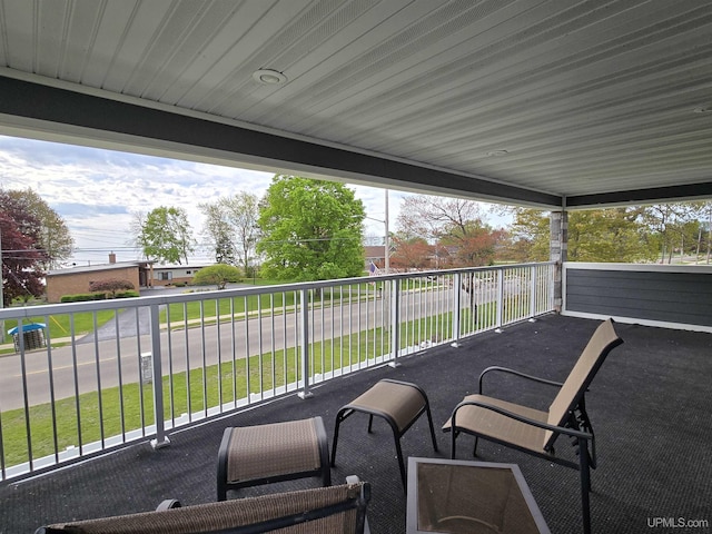 1812 Lake Shore Dr, Escanaba, MI 49829 - view of patio / terrace with a balcony