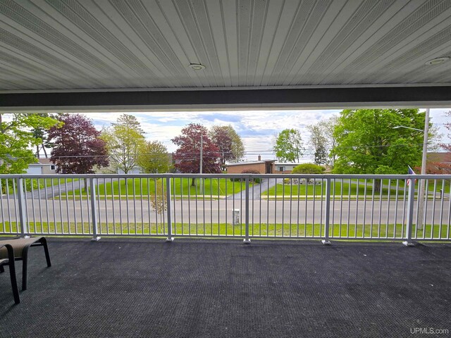 1812 Lake Shore Dr, Escanaba, MI 49829 - view of patio / terrace with a balcony