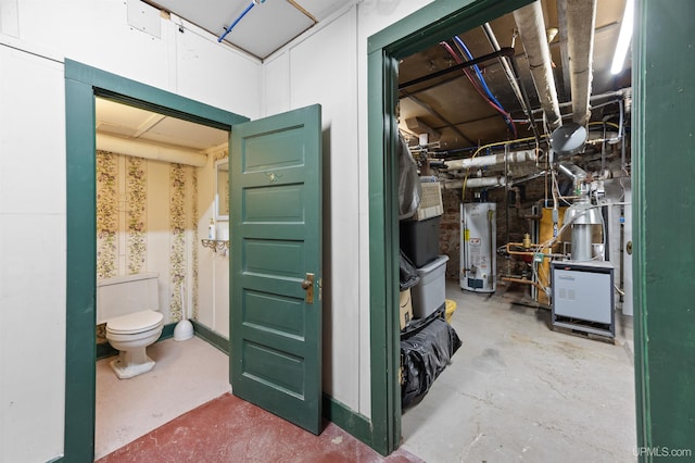 interior space with water heater