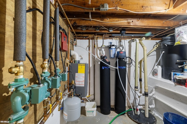 utilities featuring gas water heater