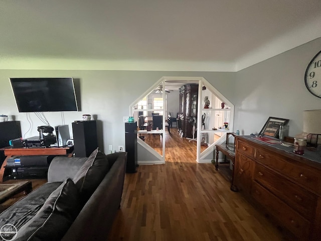 living room featuring wood finished floors