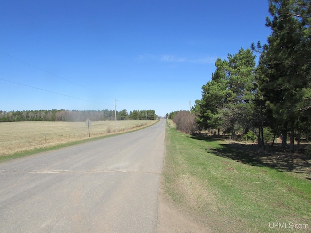 25485 Opal Rd, Watton, MI 49970 - view of asphalt road with a view of rural / pastoral area