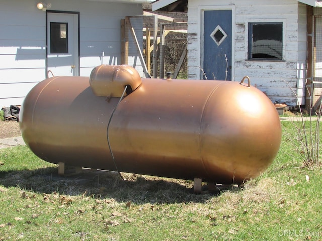 25485 Opal Rd, Watton, MI 49970 - exterior view of gas tank