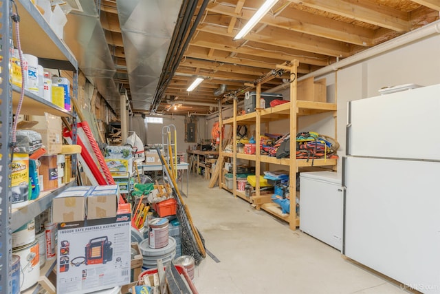 view of storage area