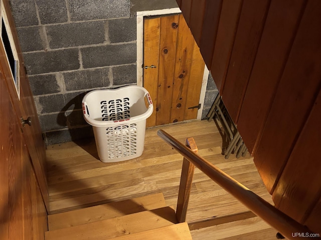 detailed view of wood finished floors