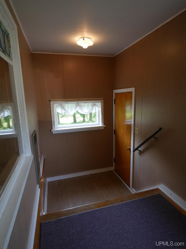 interior space with baseboards