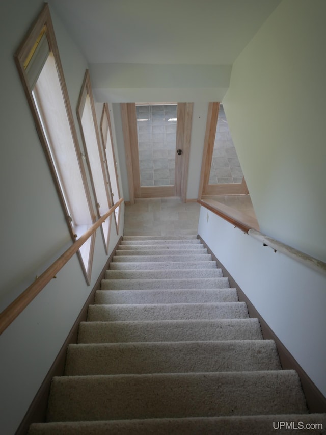 view of staircase