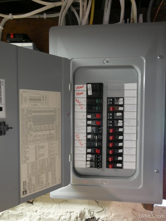 utility room featuring electric panel
