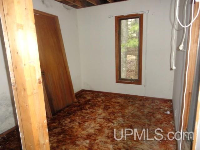 interior space with carpet flooring