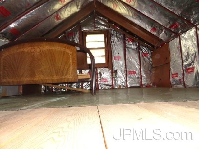 view of attic