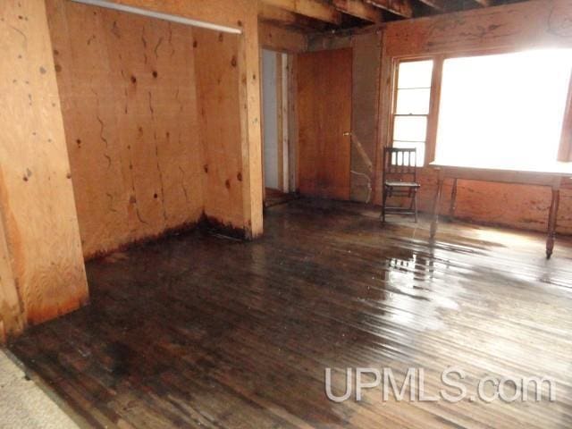 interior space featuring hardwood / wood-style flooring