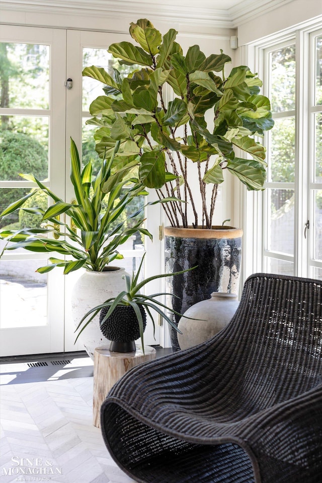 sunroom with a wealth of natural light