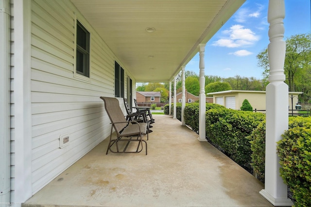 view of patio / terrace featuring a porch
