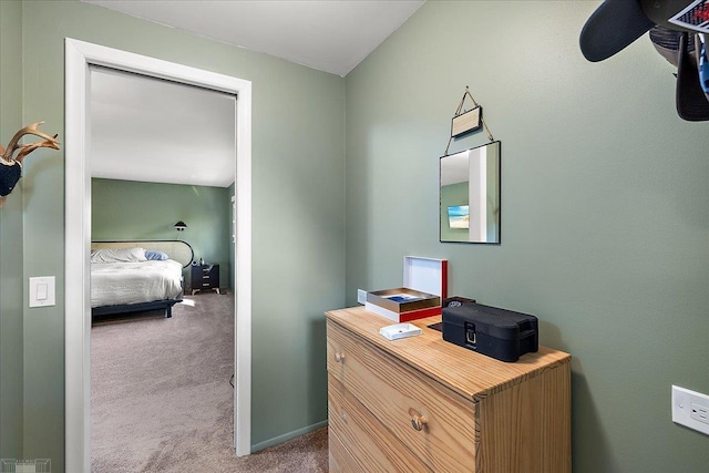interior space with carpet flooring