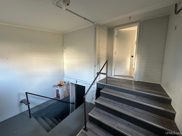 view of staircase