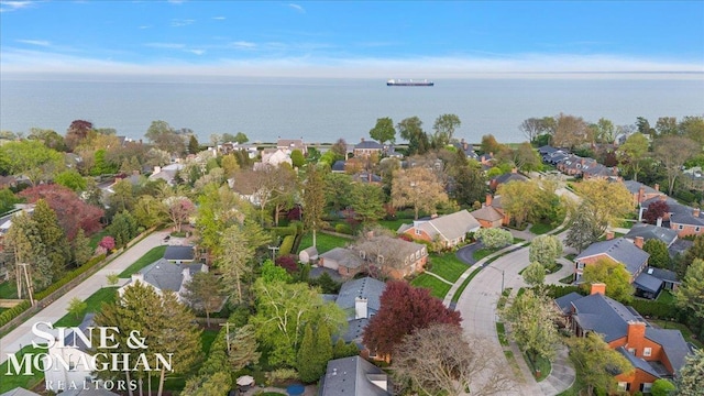 aerial view of residential area