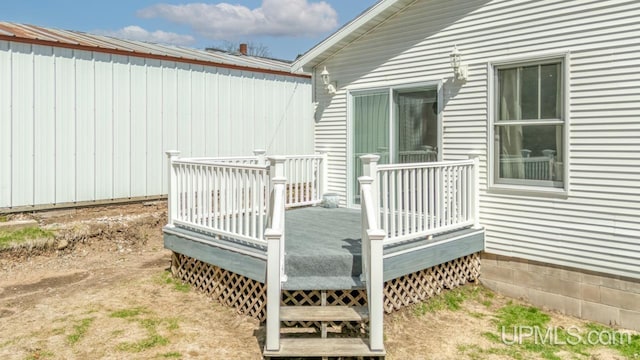 view of deck