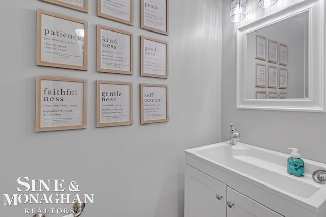 bathroom featuring vanity