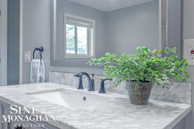 bathroom featuring vanity