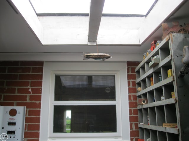 detailed view of brick siding