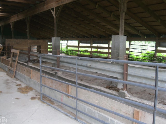 view of horse barn
