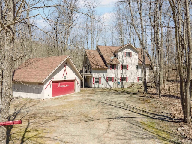 112 Little Deer Rd, Iron River, MI 49935 - view of outdoor structure with driveway