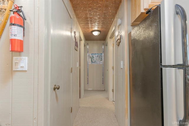 112 Little Deer Rd, Iron River, MI 49935 - hall featuring an ornate ceiling and light carpet