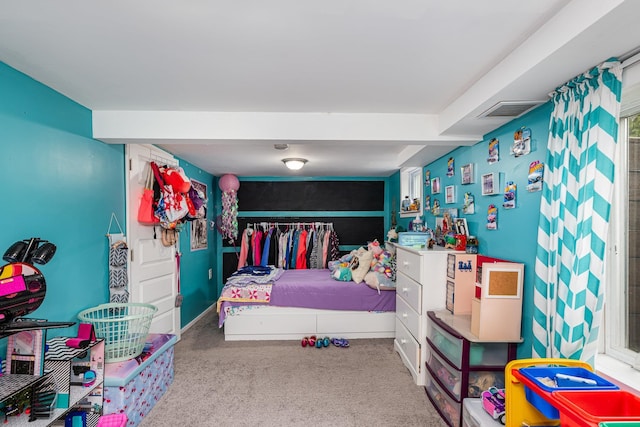 bedroom with carpet flooring