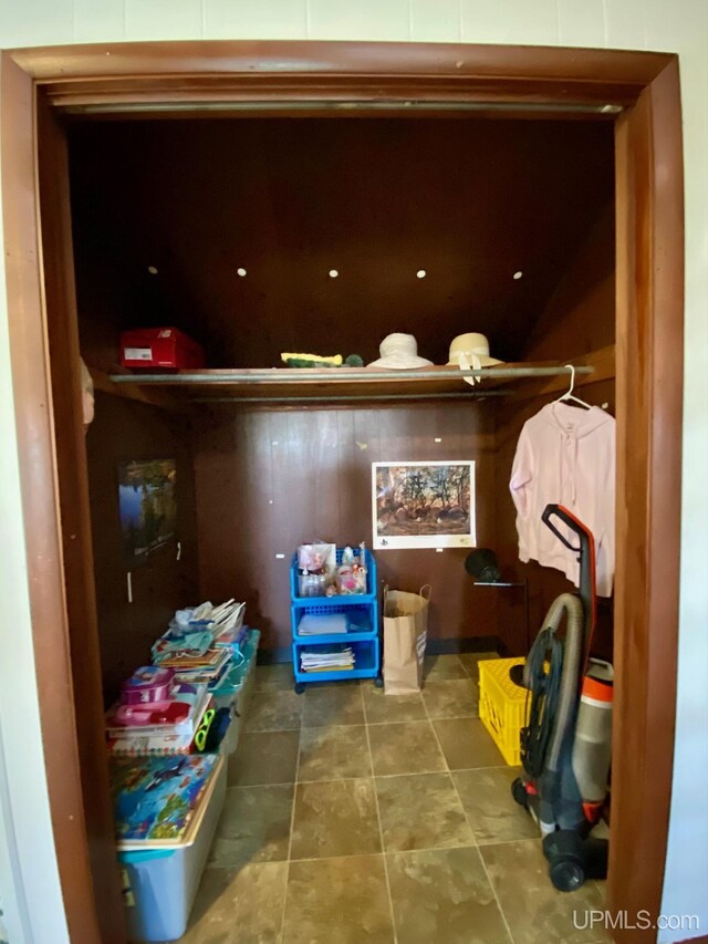 view of storage area