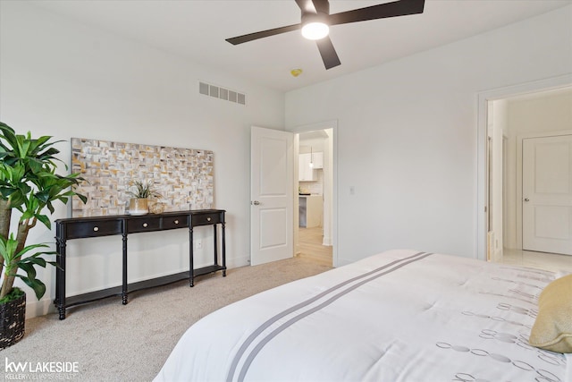 21168 Lilac Ln, Clinton Township, MI 48036 - carpeted bedroom featuring ceiling fan