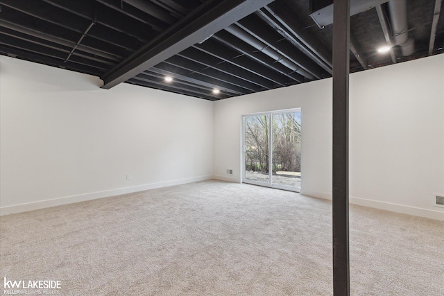 21168 Lilac Ln, Clinton Township, MI 48036 - basement featuring carpet and baseboards