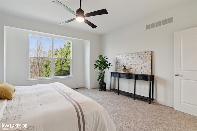 40699 Azalea Ln, Clinton Township, MI 48036 - bedroom with carpet, a ceiling fan, and baseboards