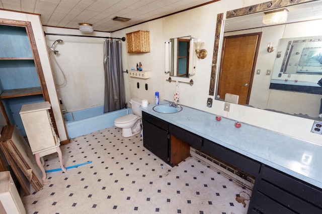 4440 W Cherry Creek Rd, Lewiston, MI 49756 - full bathroom featuring vanity and shower / tub combo