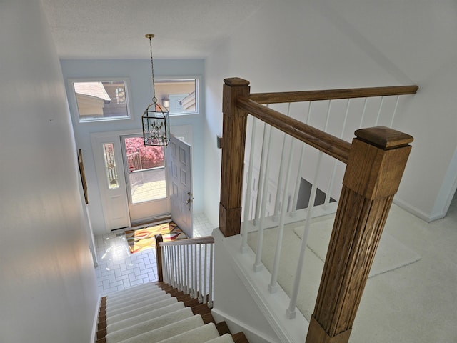 2707 Inverness Dr, Bay City, MI 48706 - stairs with baseboards
