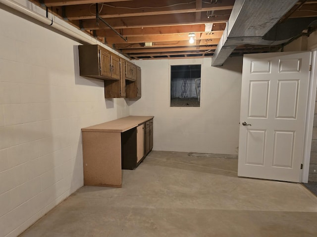 2707 Inverness Dr, Bay City, MI 48706 - basement with concrete block wall