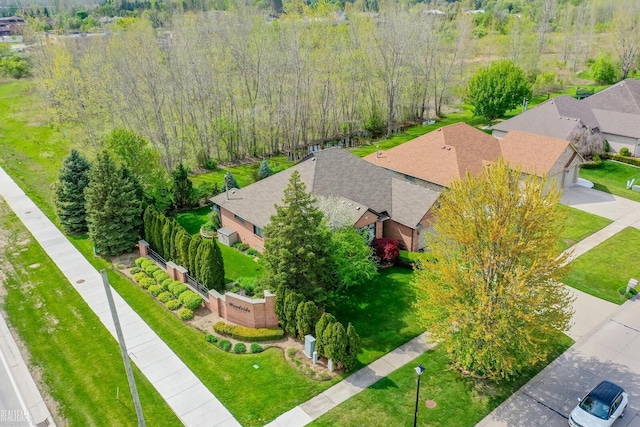 aerial view of property and surrounding area