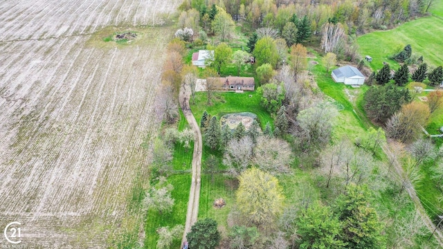 6424 Hunters Creek Rd, Imlay City, MI 48444 - aerial view of sparsely populated area