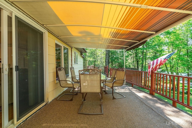 25358 Branch Rd, Michigamme, MI 49861 - view of patio featuring outdoor dining space