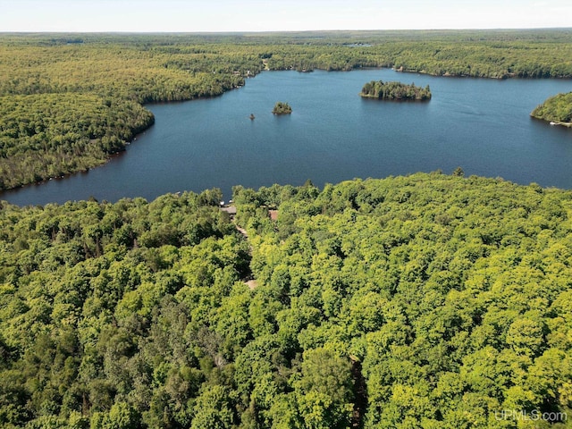 25358 Branch Rd, Michigamme, MI 49861 - drone / aerial view of a heavily wooded area and a nearby body of water